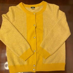 Yellow button down sweater